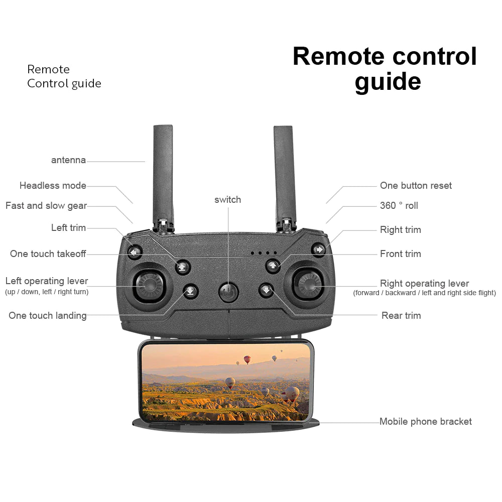 π: Drone X Pro 5G 4K GPS - Professional Dual Camera WiFi FPV Quadcopter