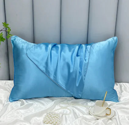 ❄️: Cooling Ice Silk Double-Sided Pillowcase - Temperature Regulating
