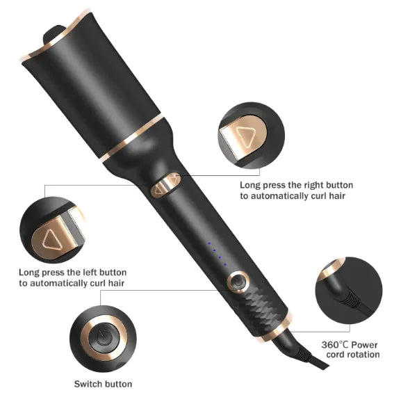 πββοΈ Black Electric Curling Iron - Professional Hair Styling Tool