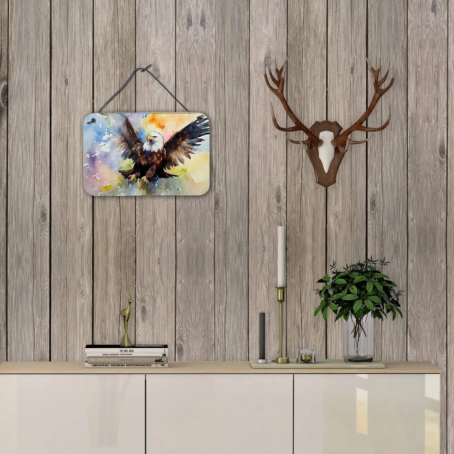 🦅 Eagle Wall or Door Hanging Prints - Patriotic Aluminum Art Decor