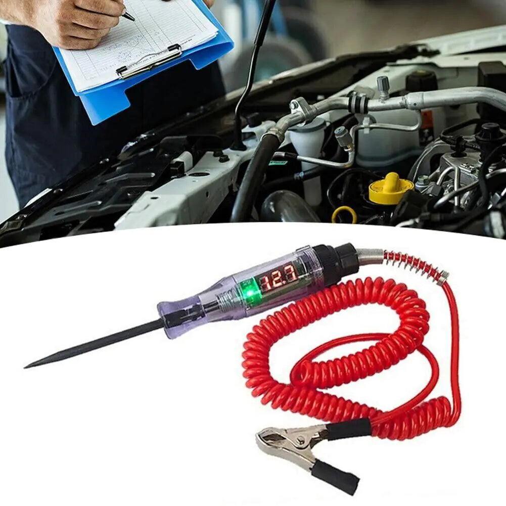⚡ Digital Electric Voltage Circuit Tester - Automotive Test Light 6-24V