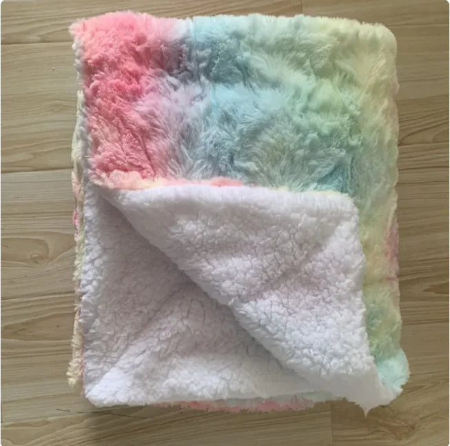 🐑: Thickened Flannel & Lamb Wool Double-Sided Blanket - Premium Dual Comfort