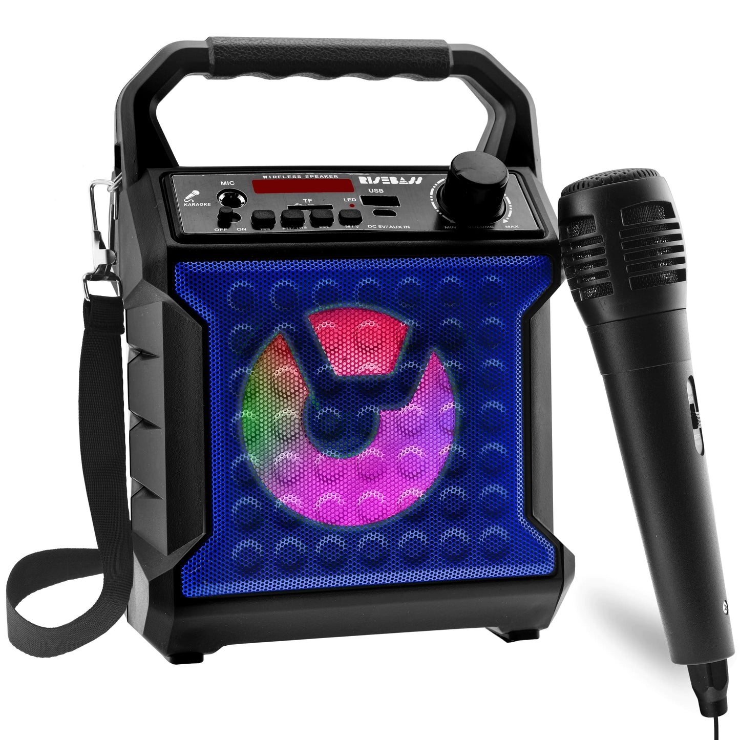 π€: Risebass Portable Karaoke Machine - Complete Home Party System with Lights & Microphone