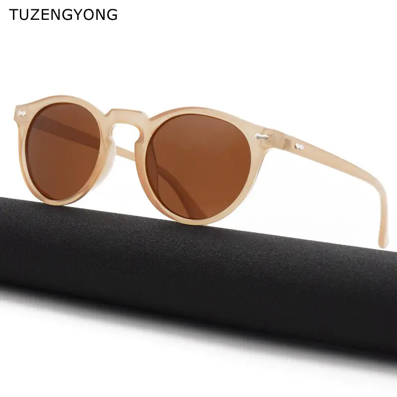 🕶️: Designer Polarized Round Lens Sunglasses - Effortless Chic Style