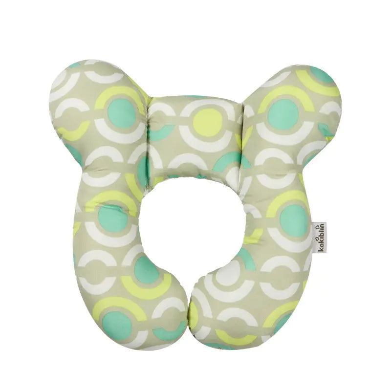 🍼 Cartoon Baby U-Shape Neck Pillow - Soft Travel Support with Adorable Designs
