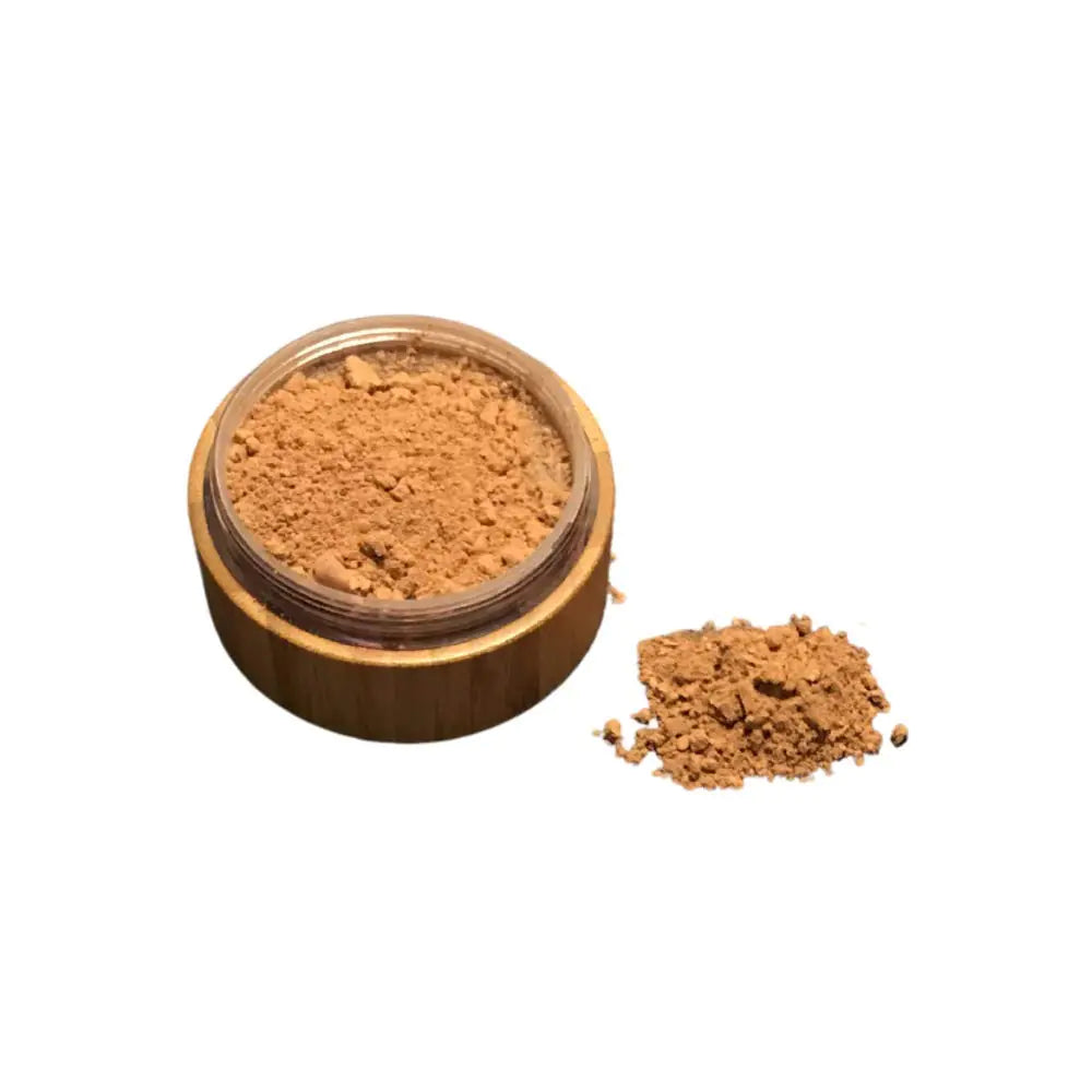 ☀️ Bronzer Loose Powder Set - Natural Bamboo Case with Kabuki Brush & Refill