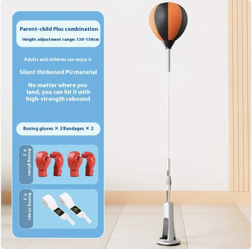 π₯: Vertical Speed Ball Boxing Target - Complete Training Kit with Gloves & Bandages
