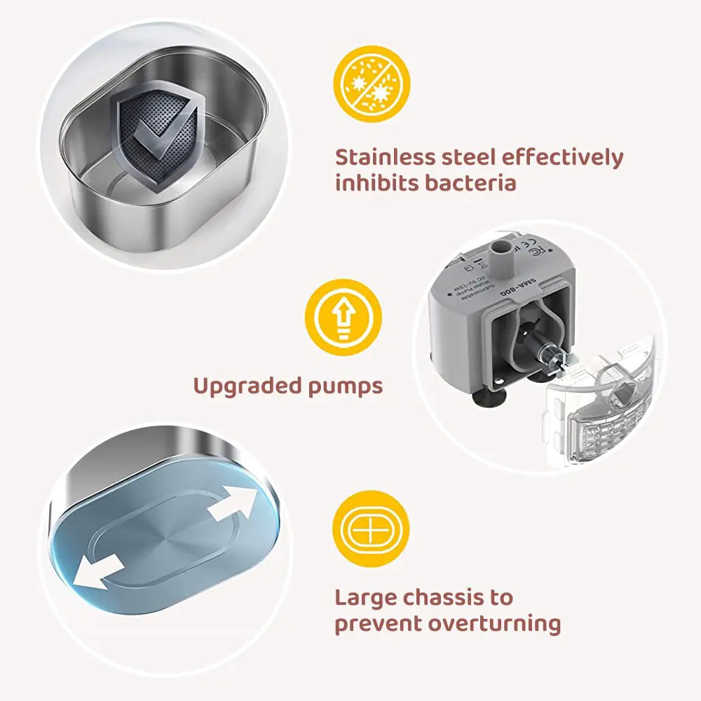 💧: Cat Water Dispenser Stainless Steel - Premium Hydration Station