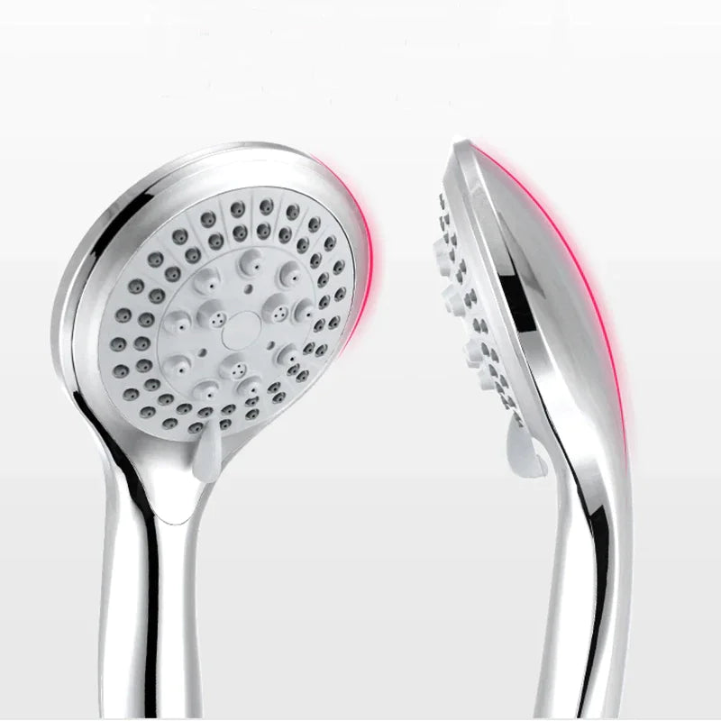 🚿 High Pressure Shower Head - 5 Settings Handheld Spray with 5ft Hose