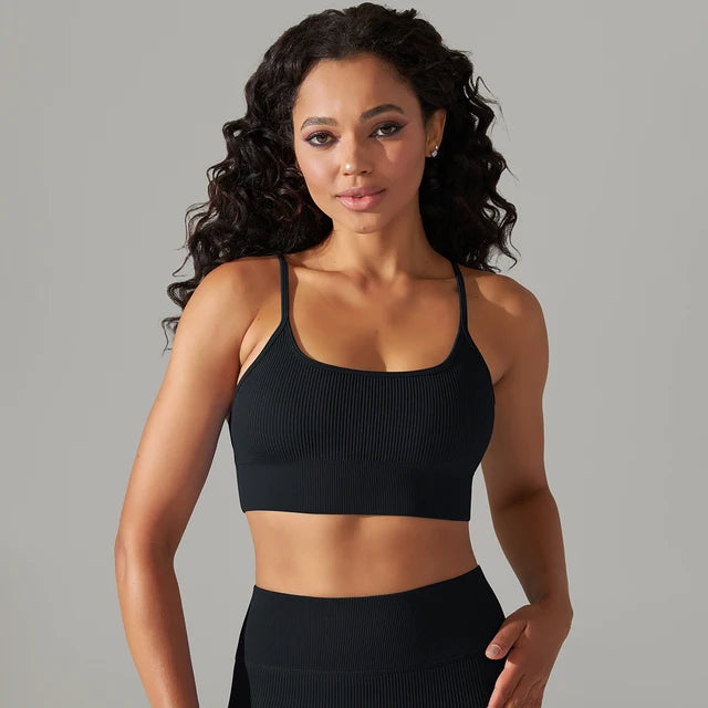 🏃♀️: Shockproof Fitness Bra with Removable Chest Pad - Ultimate Athletic Support