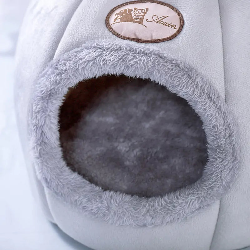 🏠: Pet Nest with Inside Cushion - Cozy Cave-Style Comfort