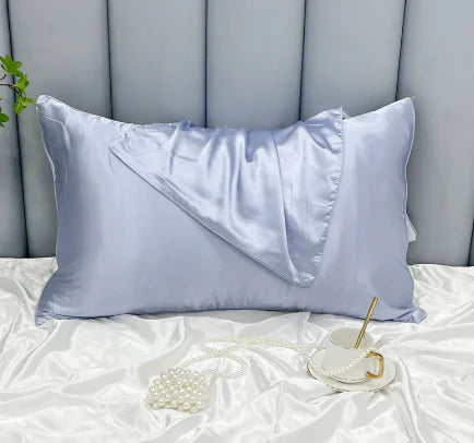 ❄️: Cooling Ice Silk Double-Sided Pillowcase - Temperature Regulating