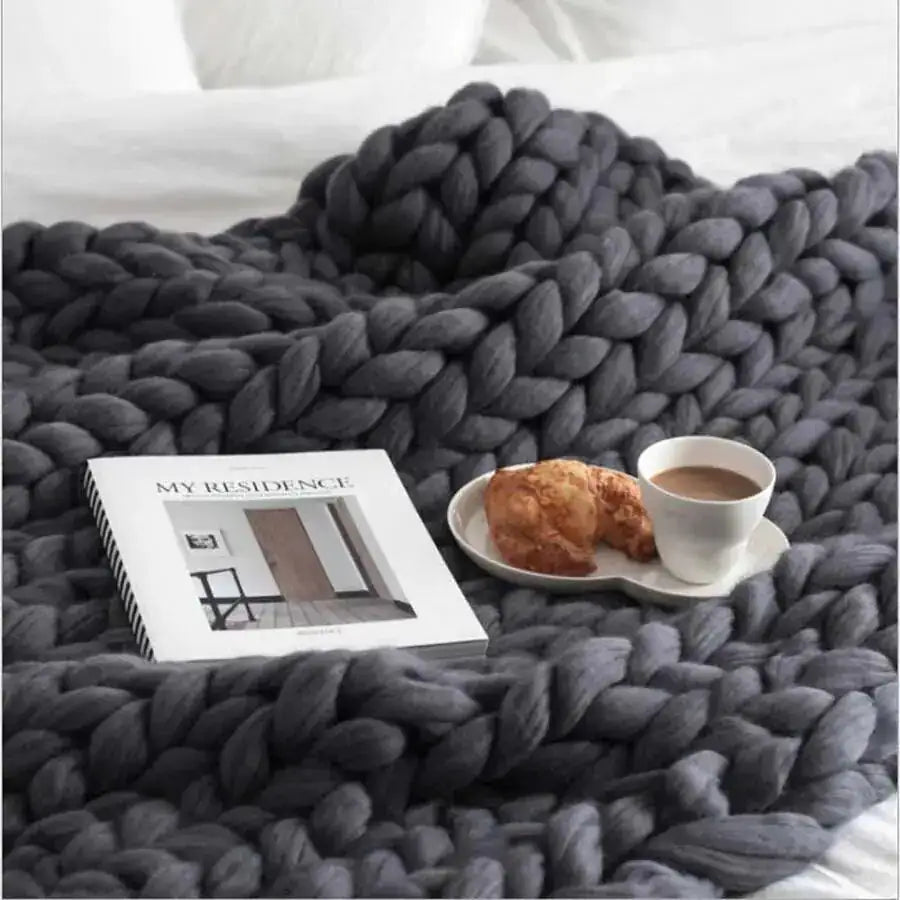 π§: Zen Weighted Knitted Blanket - Therapeutic Relaxation and Mindful Comfort