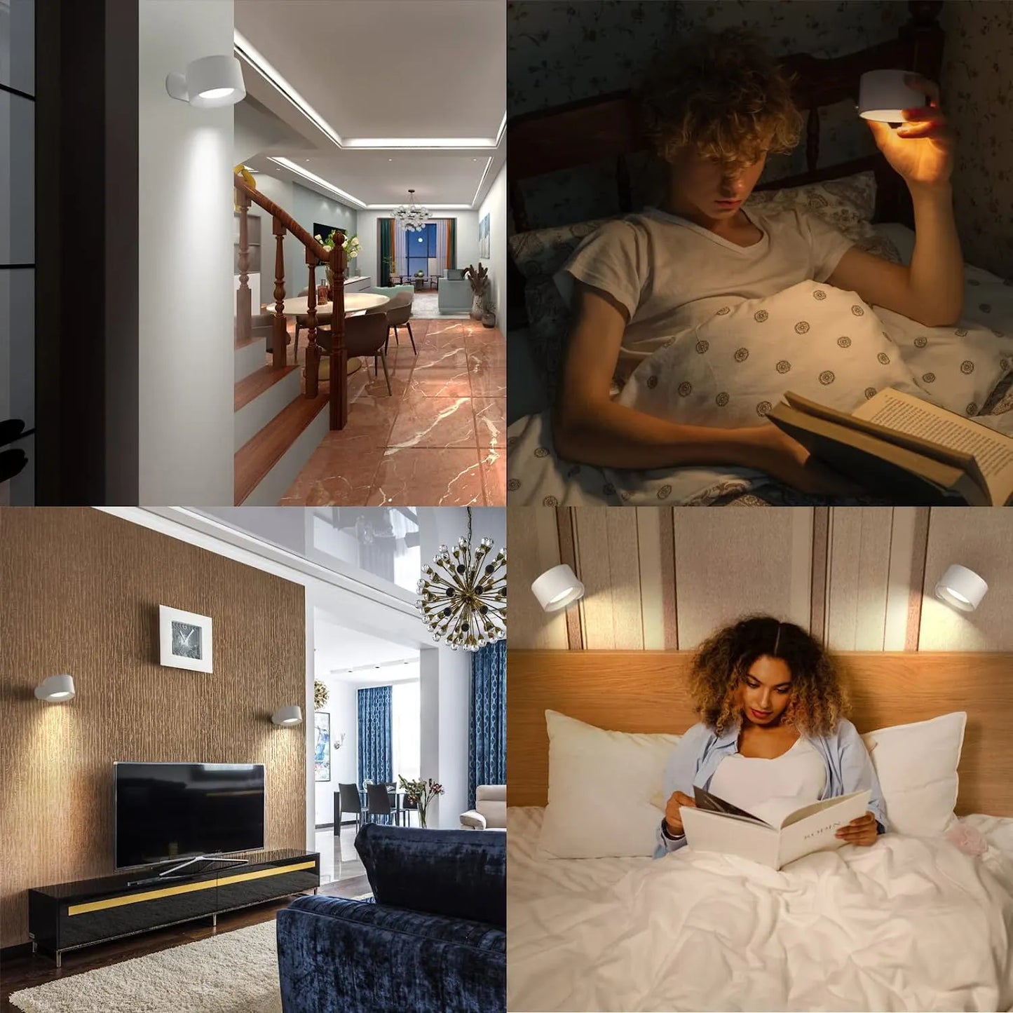 💡: Punch-Free Touch Lamp - No-Drill Installation LED Light