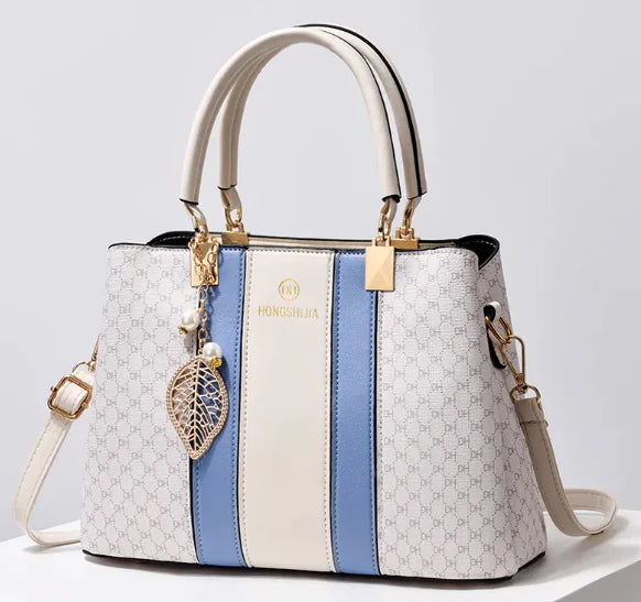 👜: Elegant Contrast Crossbody Bag - Sophisticated Style Statement