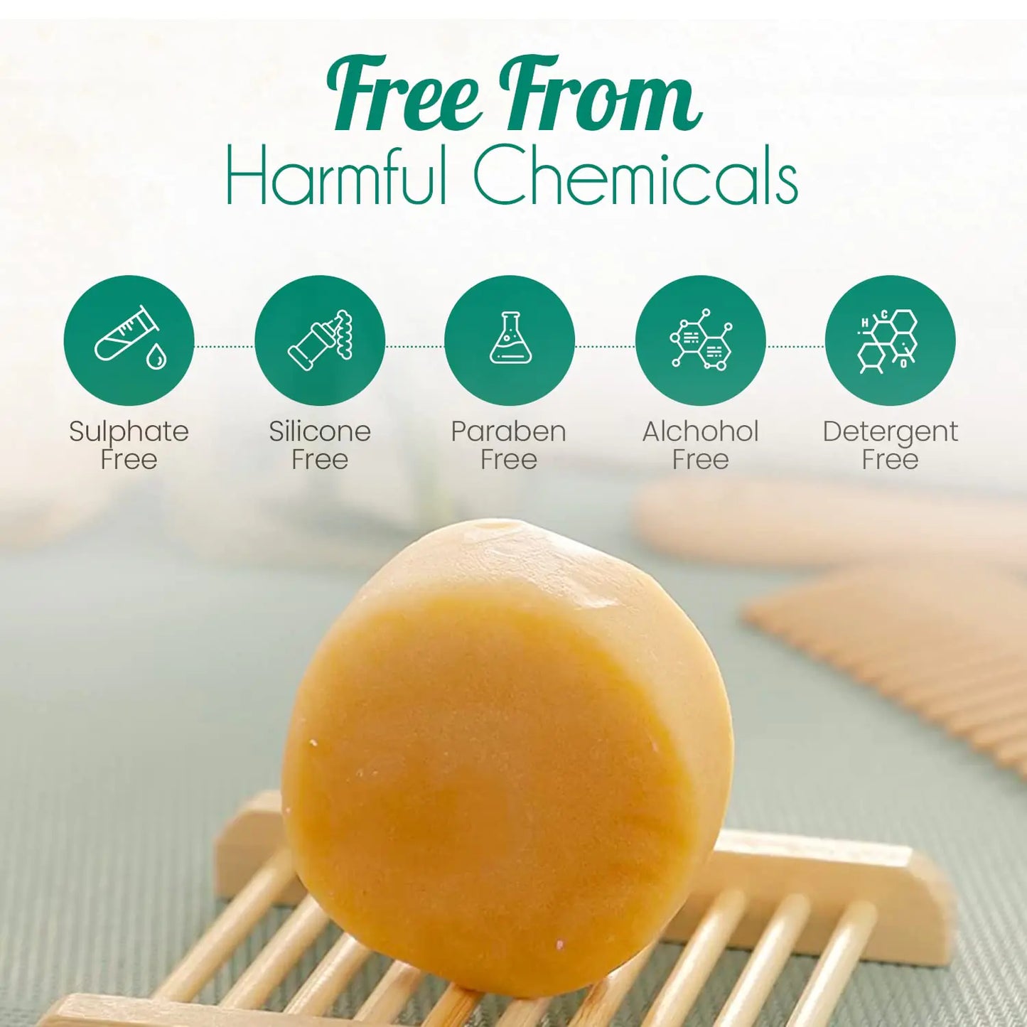 π All-Natural Citrus Conditioner Bar - Eco-Friendly Hair Care