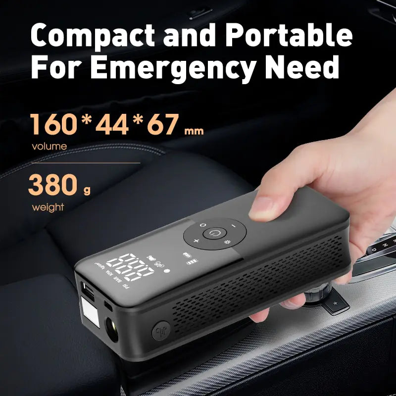 β‘ Portable Rechargeable Air Pump - Compact Wireless Inflator for Tires & Sports Equipment