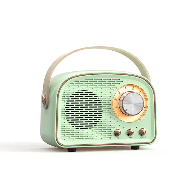 π» Retro Mini Bluetooth Speaker - Vintage Style with Modern Wireless Technology