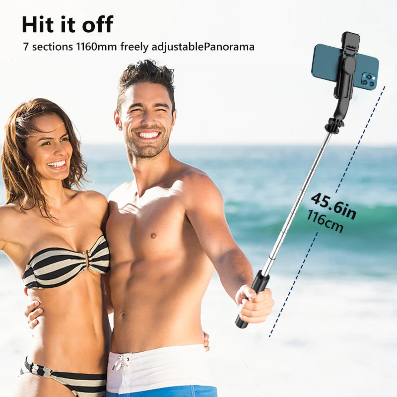 π±: Cell Phone Bluetooth Selfie Stick Tripod - Wireless Remote Control