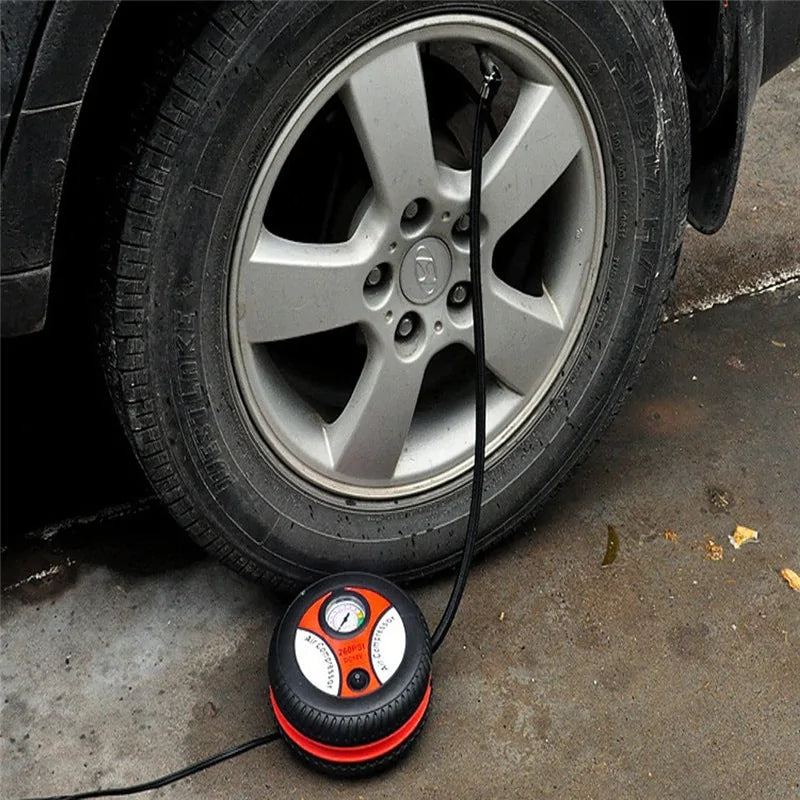 π Portable Car Air Pump - Smart Emergency Tire Inflator with Digital Display