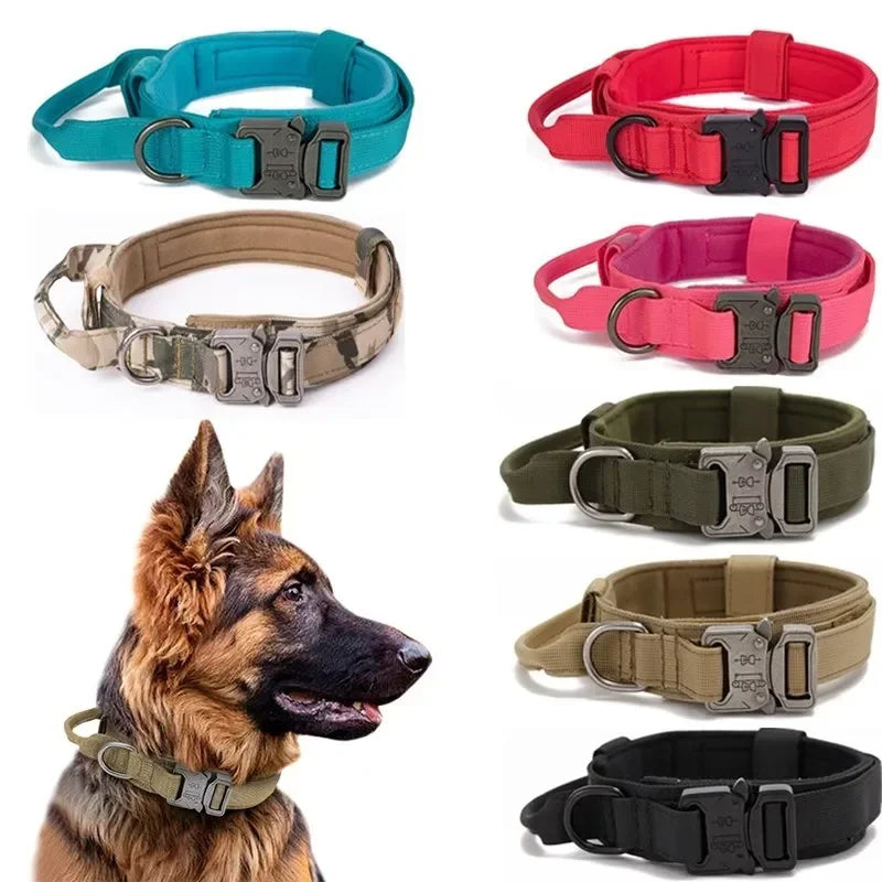 🎖️: Durable Tactical Dog Collar Leash - Military-Grade Walking Set