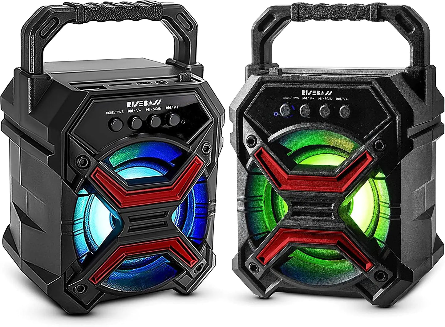🔊 Portable Wireless Bluetooth Speaker - TWS Function with LED Flashing Lights