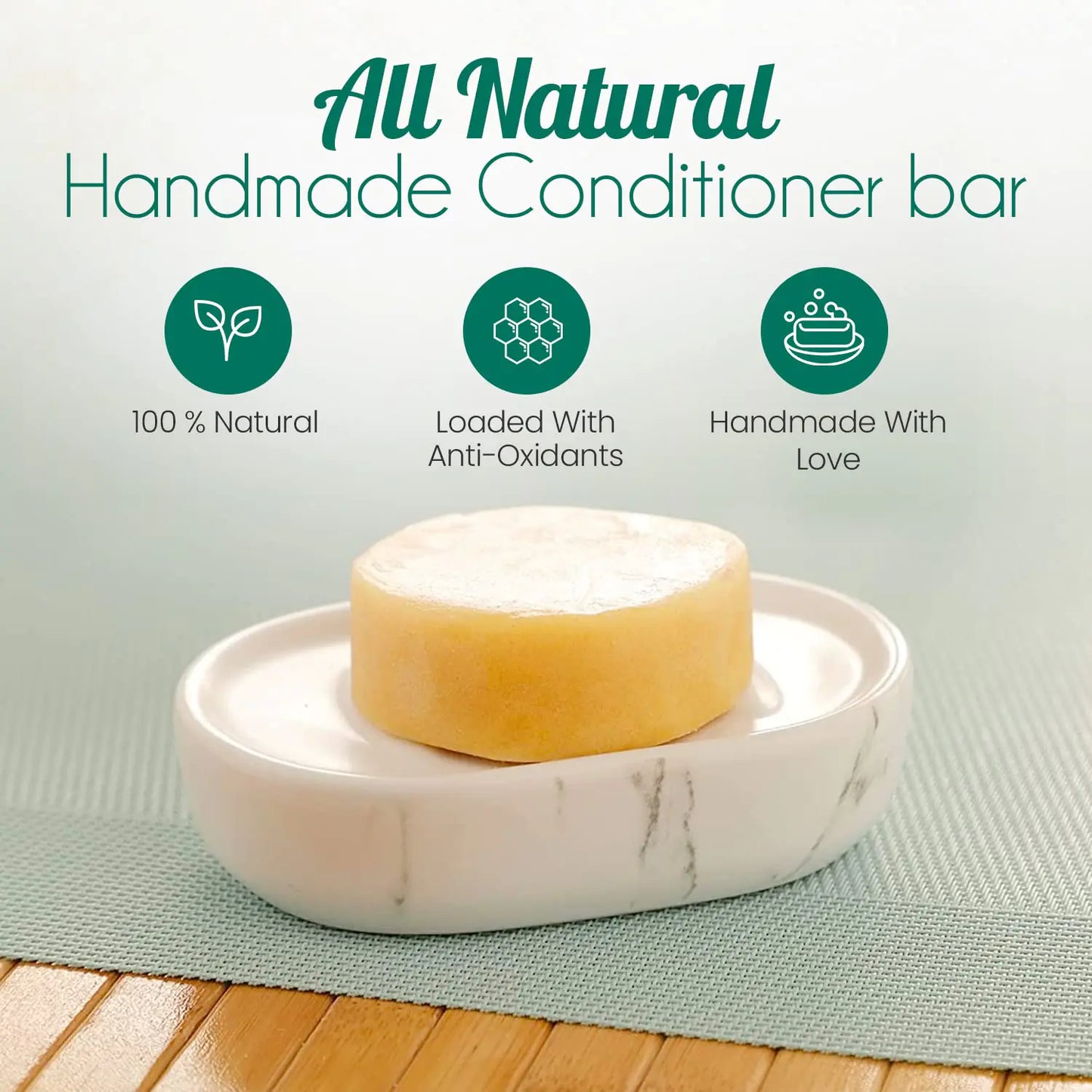 π All-Natural Citrus Conditioner Bar - Eco-Friendly Hair Care