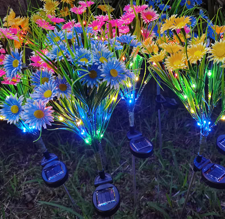 ๐ธ Solar Garden Lights LED Flower Stake - Waterproof Outdoor Patio Decor