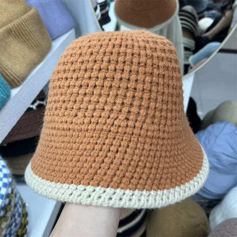 🧶: Versatile Women's Wool Knitting Fisherman's Hat - Winter Cap