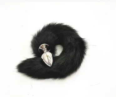 π¦ Multicolor Faux Fox Tail Intimate Accessory - Premium Metal Design
