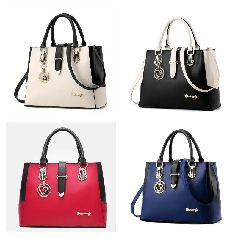 👜: Women's Contrast Simple One Shoulder Handbag
