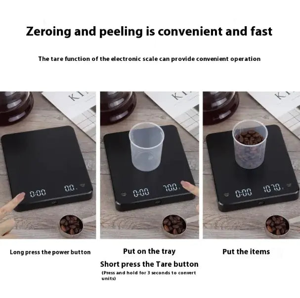 ☕ Digital Coffee Scale with Timer - Professional Barista Precision Scale