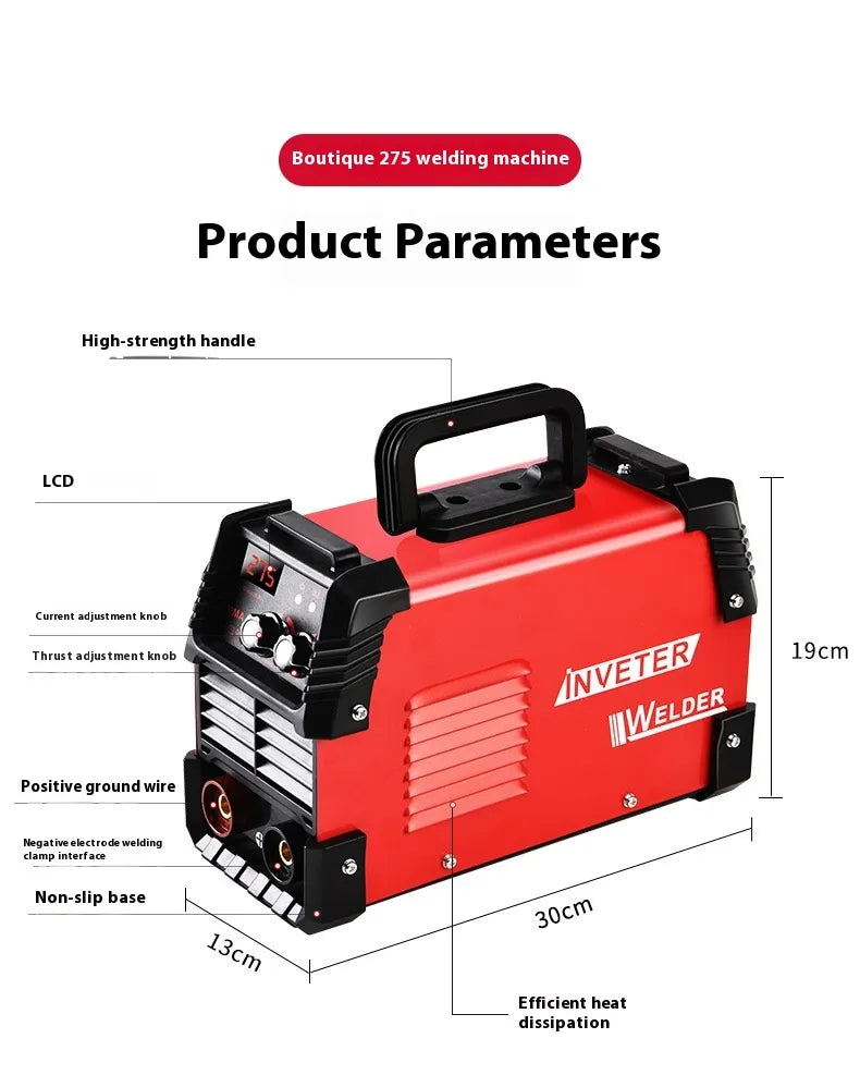 ⚡: 110V Double Voltage Household Welding Machine - Compact Red Home Welder