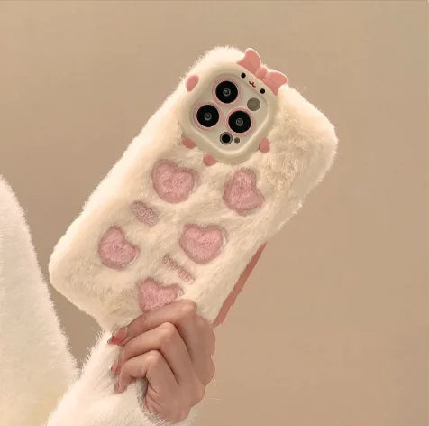 💖 Plush Heart Phone Case