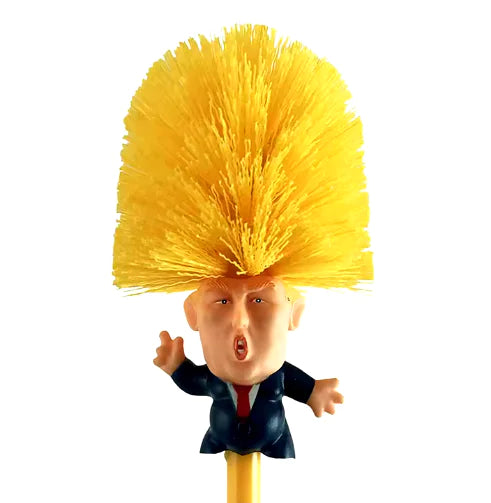 π½ Donald Trump Toilet Brush - Novelty Bathroom Cleaning Tool