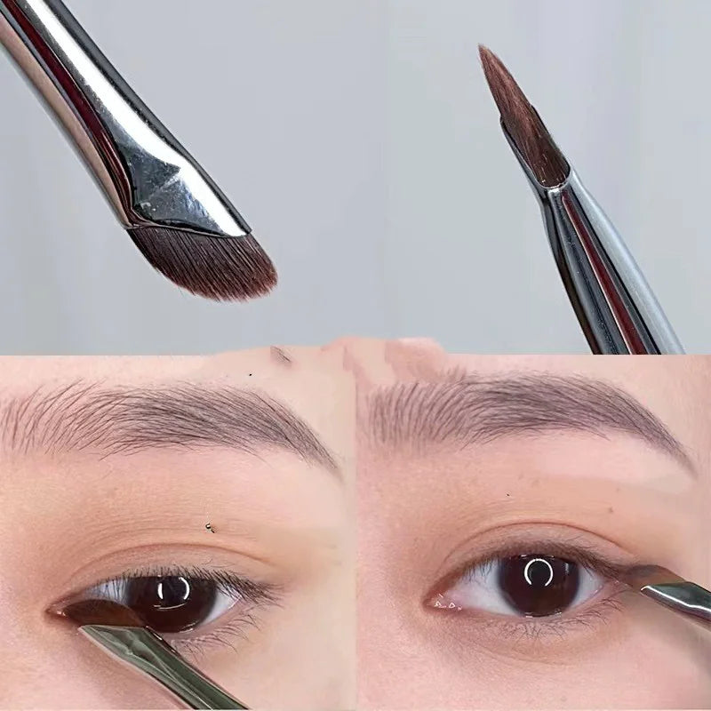 ποΈ Angled Sickle Edge Makeup Brush - Precision Professional Beauty Tool