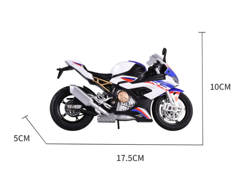 ποΈ: Realistic Alloy Motorcycle Toy - Premium Die-Cast Children's Collectible