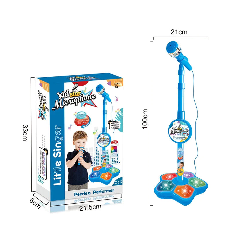 π€: Kids Microphone with Stand - Interactive Musical Toy for Ages 4-6