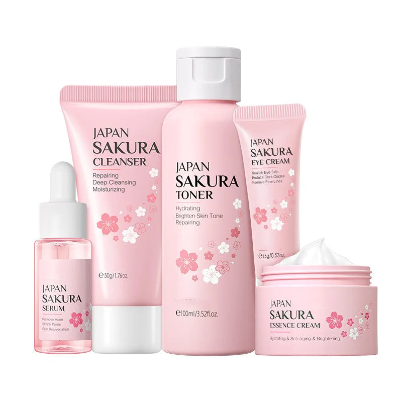 ๐ธ SAKURA Moisturizing Face Cream Skin Care Kit - Japanese Cherry Blossom Beauty