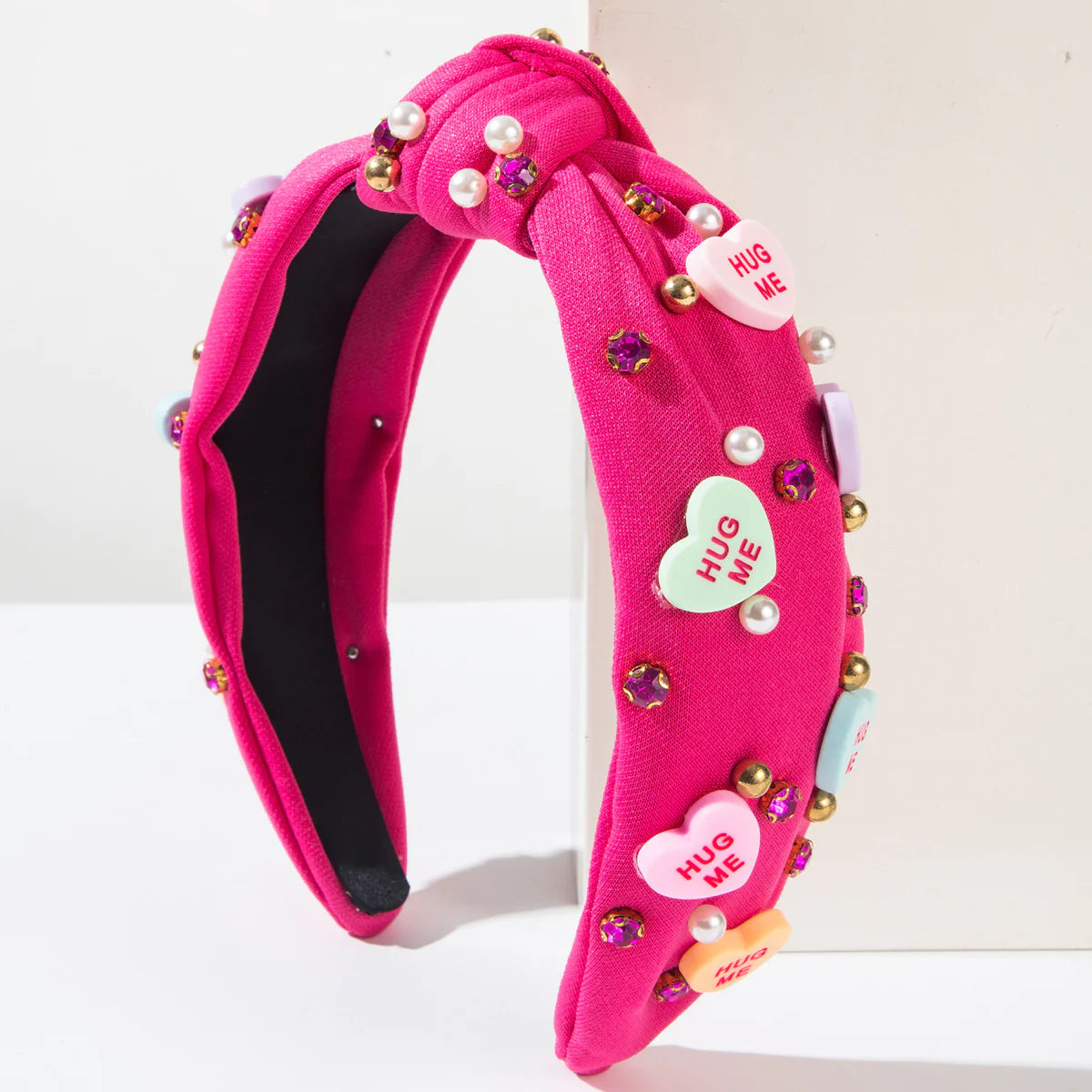 π Valentine's Day Headband Knotted Love Accessories - Romantic Hair Fashion