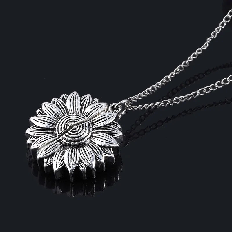 🌻: Sunflower Necklace with Hidden Message