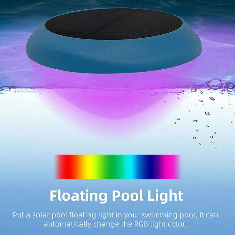 π Solar LED RGB Floating Pool Lights - Waterproof Garden Pond Lamps