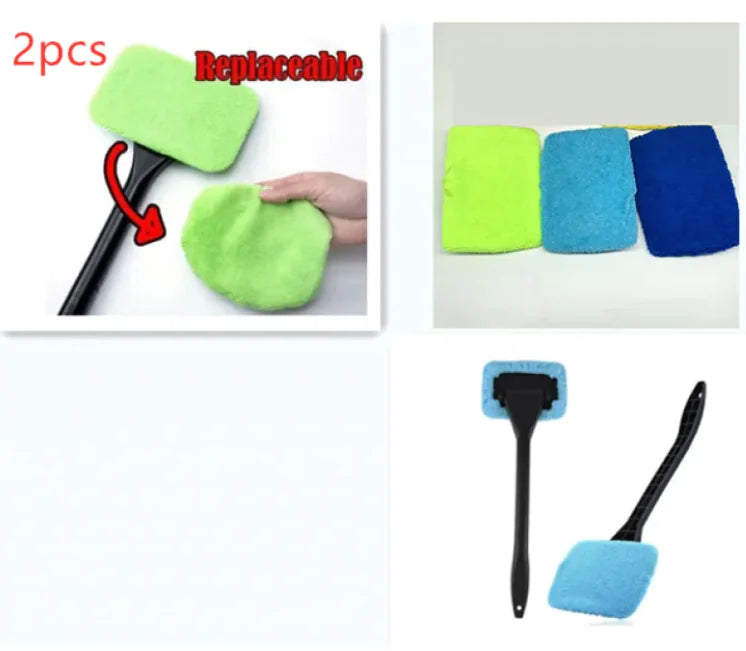 🚗 Car Window Brush - Professional Cleaning Tool with Ergonomic Handle