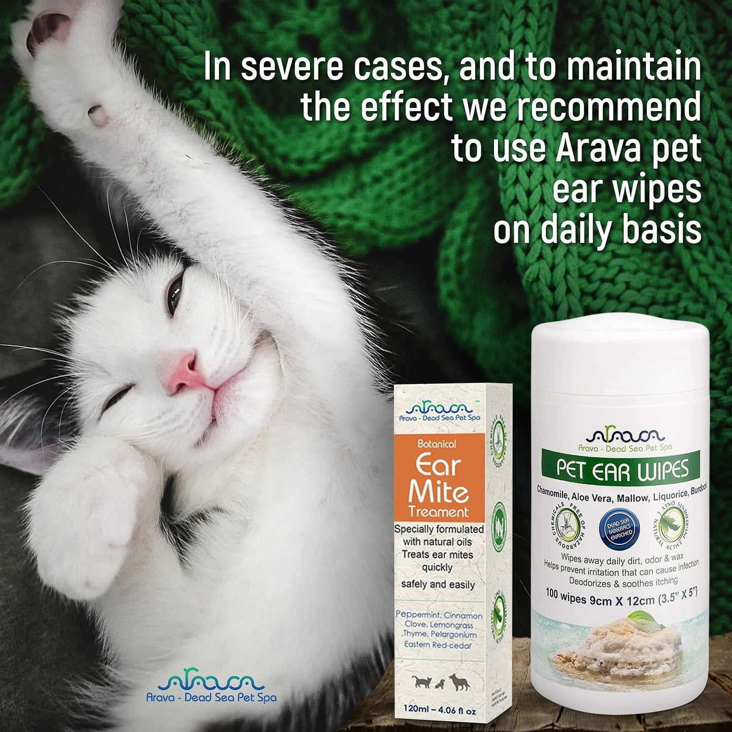 🦻: Natural Ear Mite Treatment - Dogs & Cats Ear Infection Cleaner