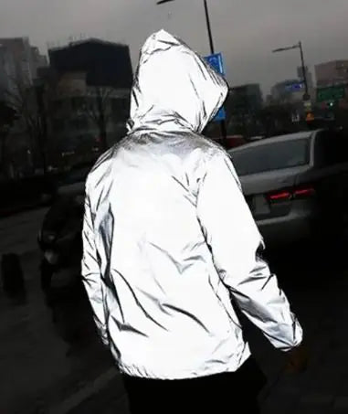 π¦: Reflective Men's Jacket - High-Visibility Safety Outerwear with Zipper Detail