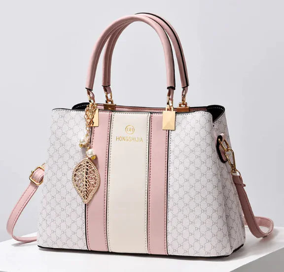 👜: Elegant Contrast Crossbody Bag - Sophisticated Style Statement