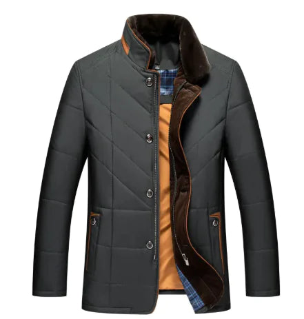 🧥: Thick Warm Quilted Coat for Men - Premium Winter Insulation