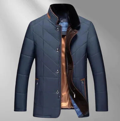 🧥: Thick Warm Quilted Coat for Men - Premium Winter Insulation