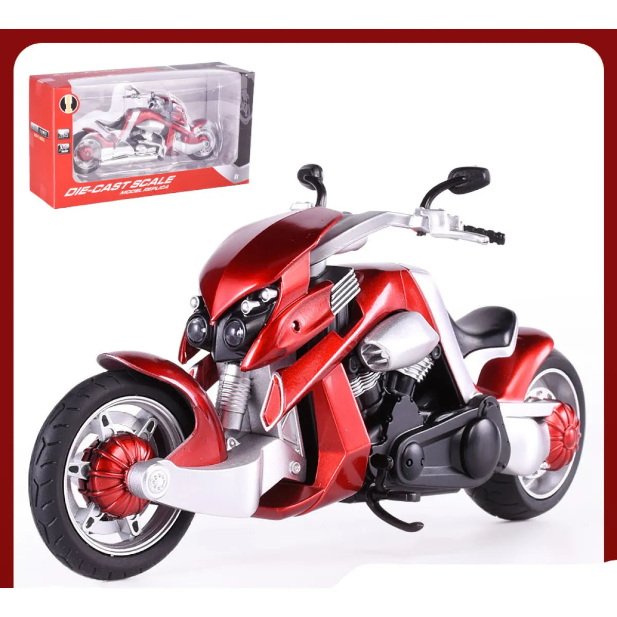 ποΈ: Realistic Alloy Motorcycle Toy - Premium Die-Cast Children's Collectible