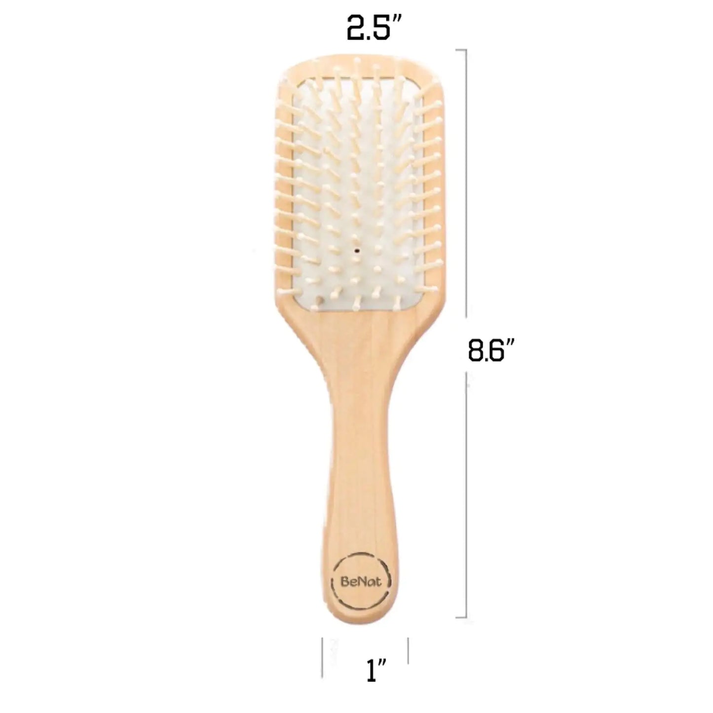 🪮 Wooden Detangling Hair Brush - Natural Eco-Friendly Hair Care Tool